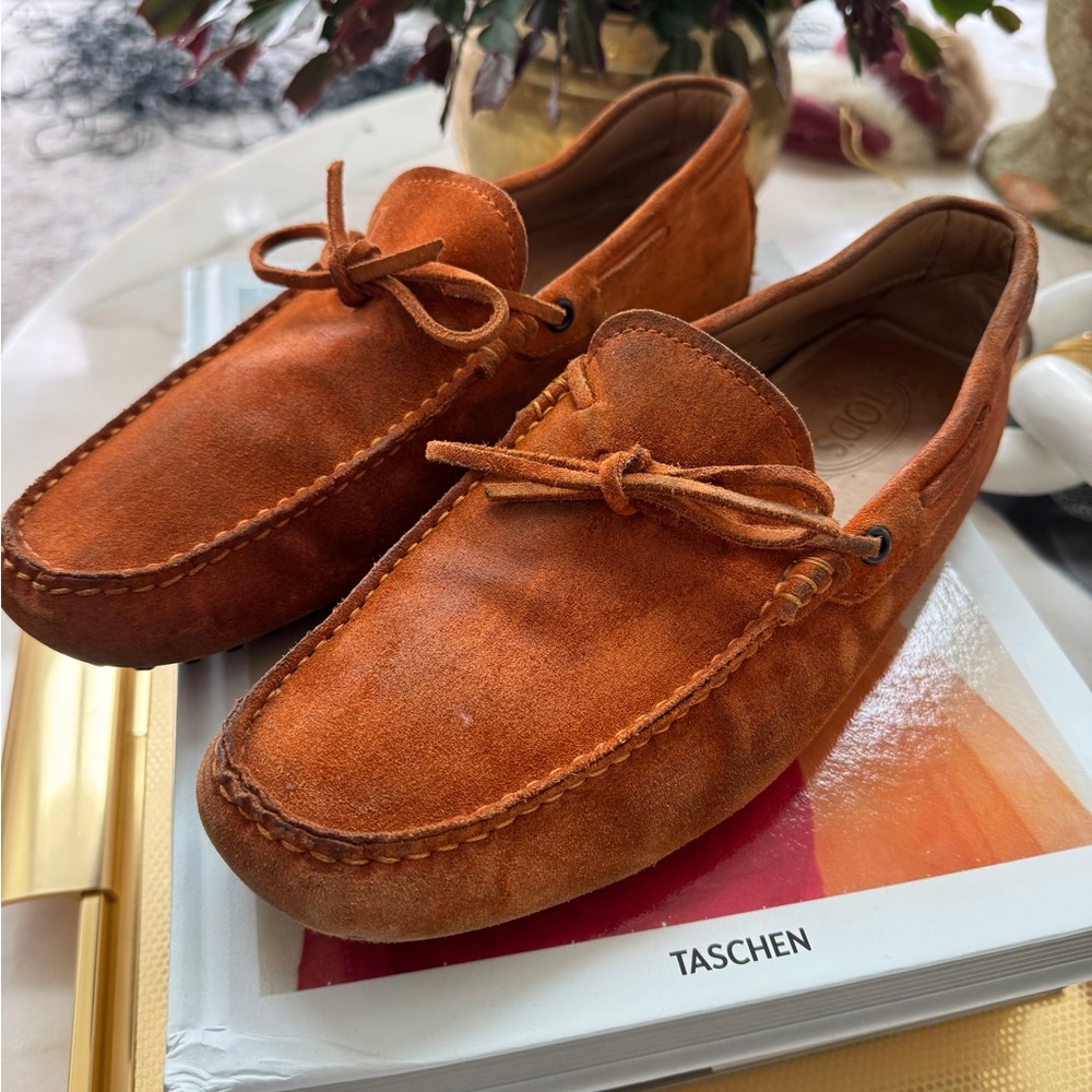 Tod’s  Brown Suede Driver Loafers size 8 $40
